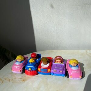 Little People Fisher price Car Lot Of 5